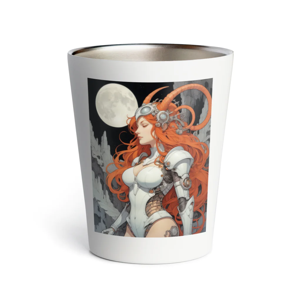 PiNK+18COMiCSのSTeAMPuNK+MeCHAGiRL Thermo Tumbler