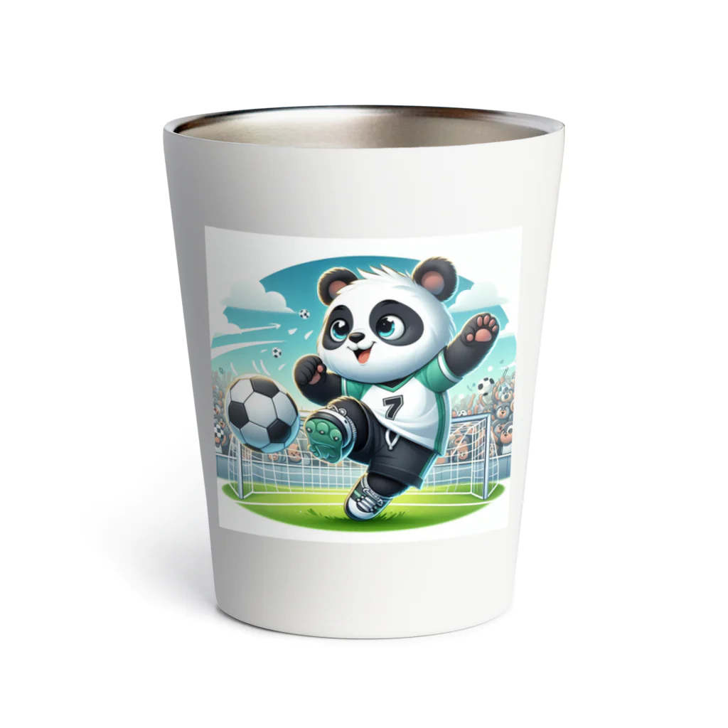 アニマルホビーズのサッカーパンダ Thermo Tumbler