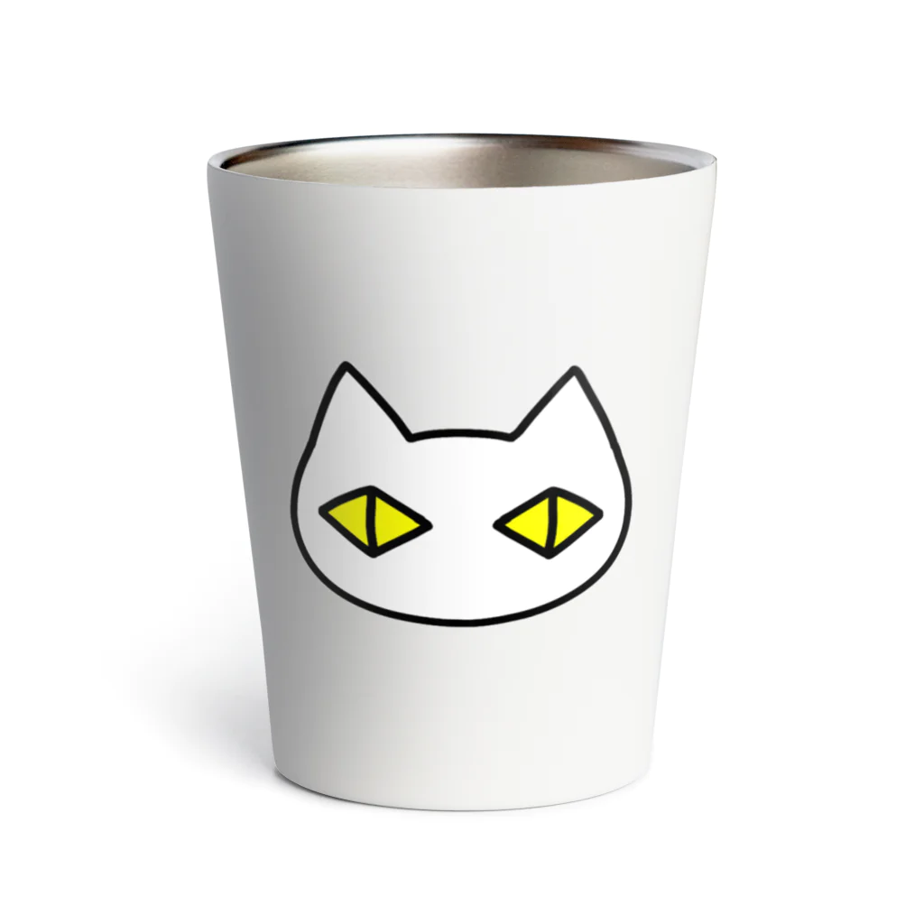 F2 Cat Design Shopの黒猫ボディーガード まもられているほう 002 Thermo Tumbler