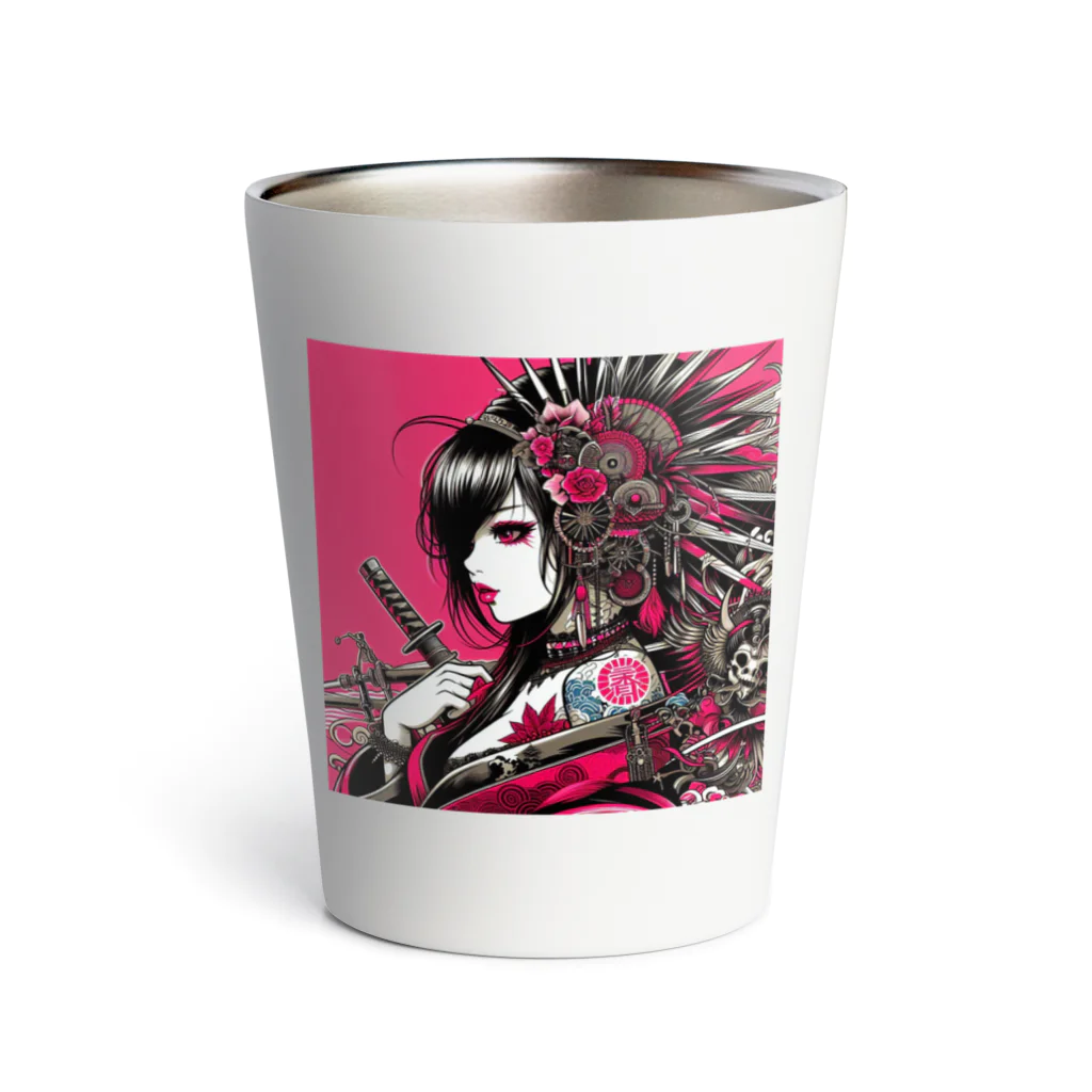 悪魔キャンディの美女の反逆者 Thermo Tumbler