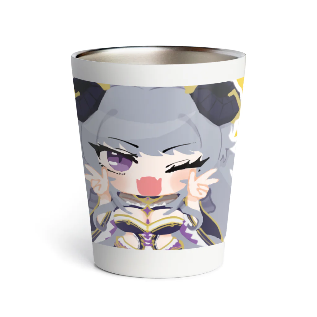 キャバクラ如月SUZURI店の如月家SDイラスト Thermo Tumbler