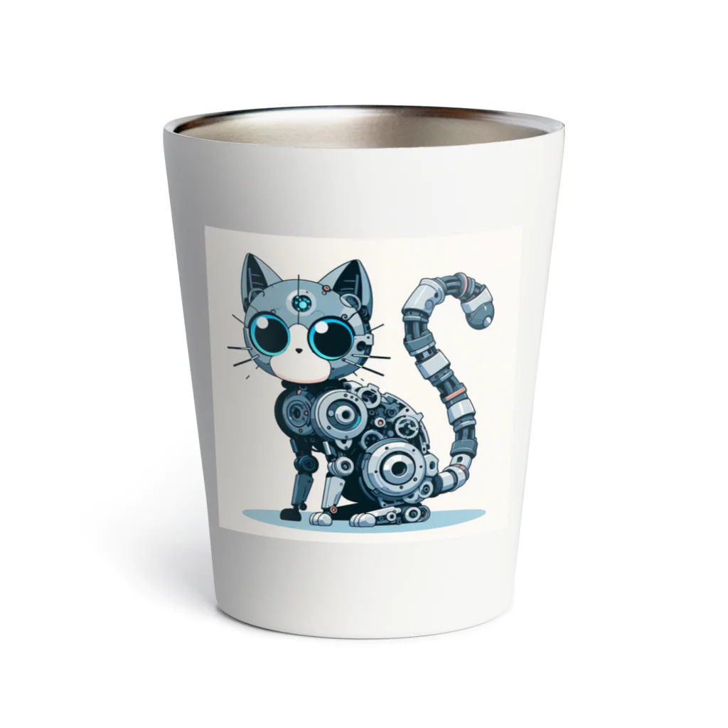 Cute Animal SHOPのメカニカルな猫 Thermo Tumbler