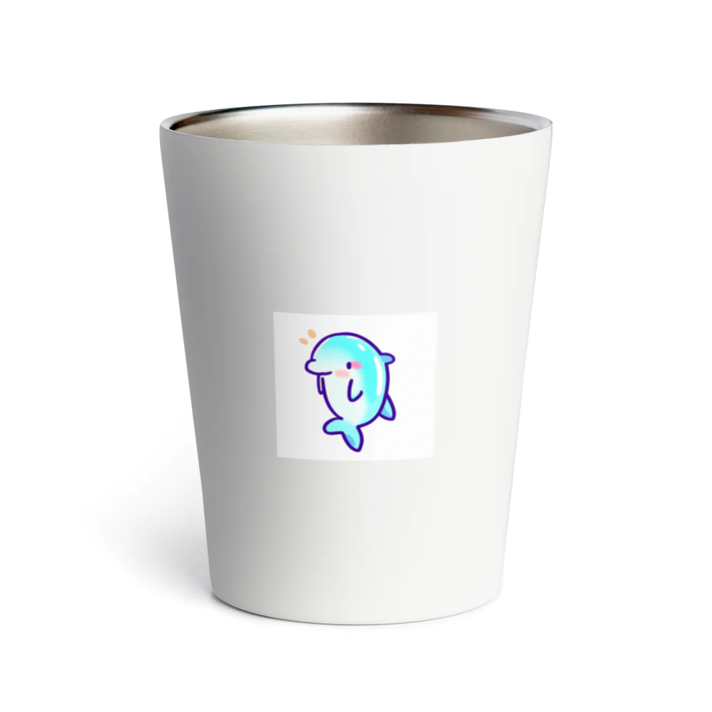 Tomo,s SHOPのイルカのドルちゃん Thermo Tumbler