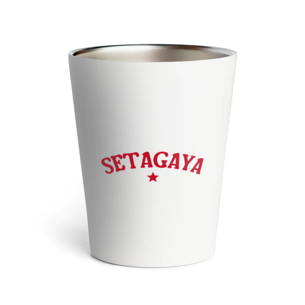 せたが屋さんの世田谷グッズ　レッドロゴ（setagaya item） Thermo Tumbler