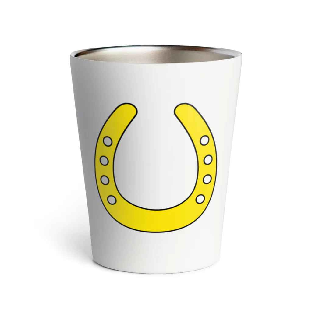 umajoの馬蹄（ホースシュー）Yellow Thermo Tumbler