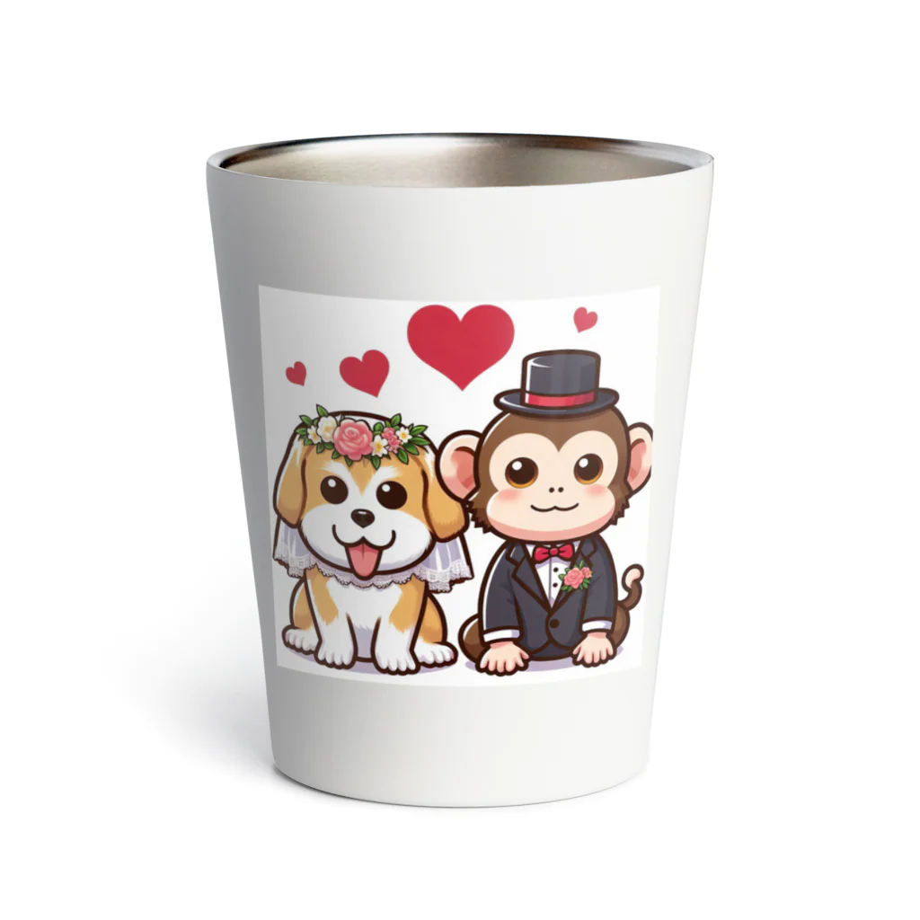 HERAX(へラックス）2号店の犬猿の仲～愛の力で仲良し～ Thermo Tumbler