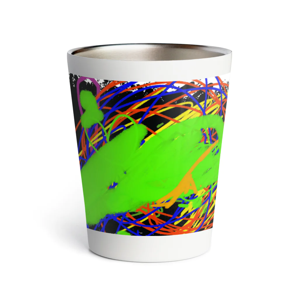 うたたなかのガチで2歳児が描いた絵 Thermo Tumbler