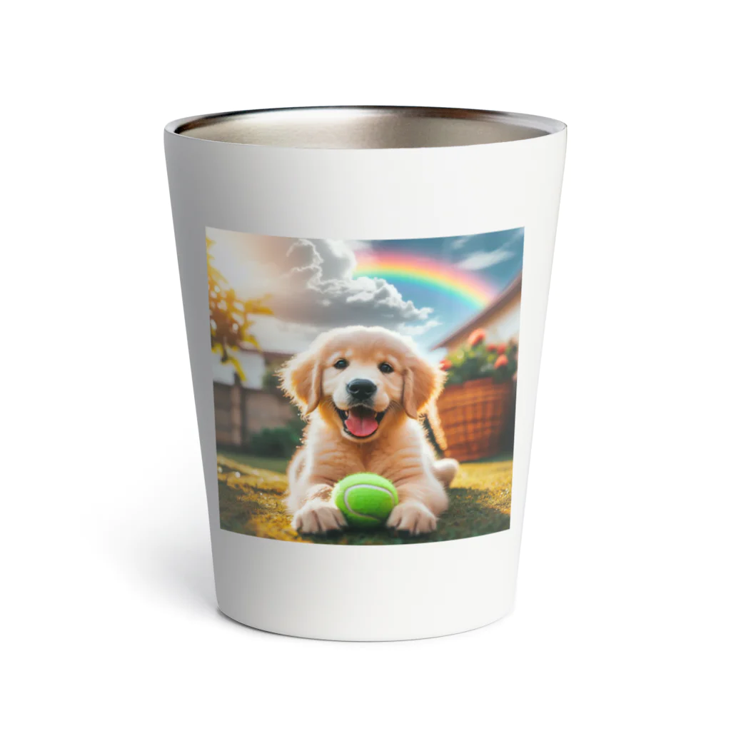 アニマルペイントの犬のグッズ Thermo Tumbler