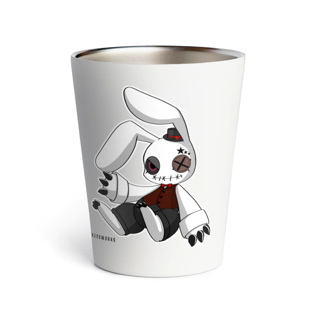 AZCo/AZCoWORKs suzuri店のRabbit × Rabbit トーマス Thermo Tumbler