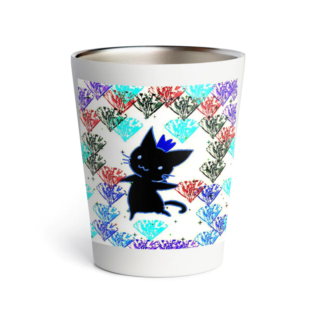 エネハピる〜🫧✨の🌹✨Dancing SHADOW Cat✨ Thermo Tumbler