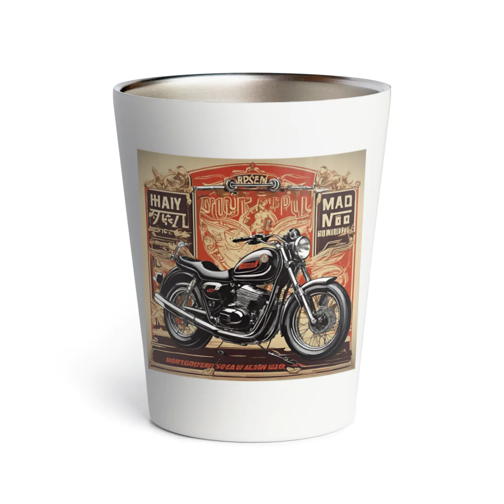 the blue seasonのレトロモーターサイクルの魅力 Thermo Tumbler