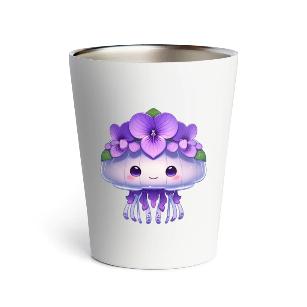 kimiyanの花くらげ　すみれちゃん2 Thermo Tumbler