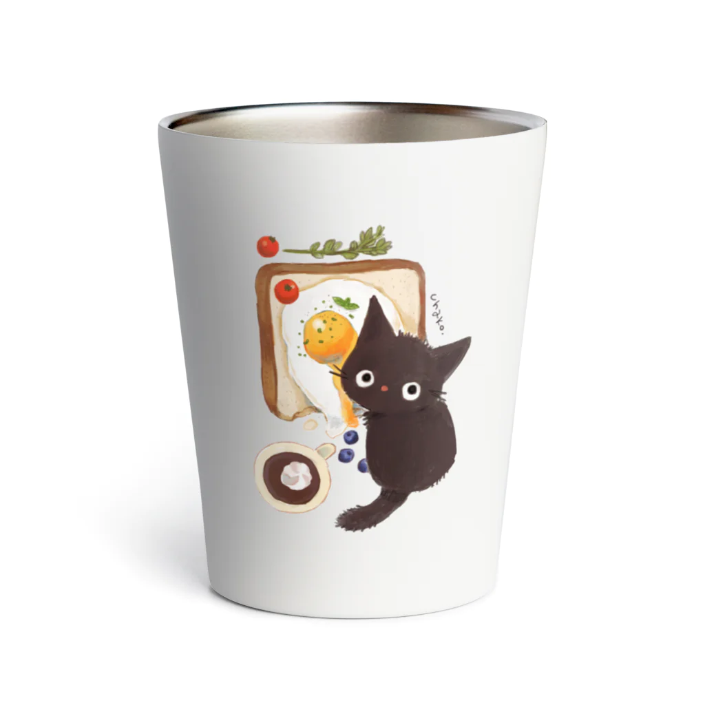 ちゃこぺん（SUZURI店）のいたずらクロ Thermo Tumbler