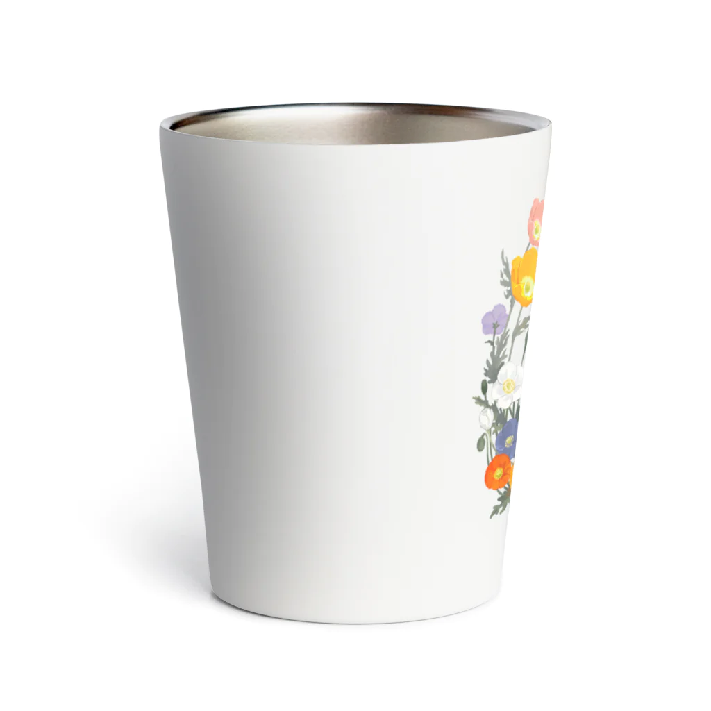 MIdesignの花と猫 Thermo Tumbler