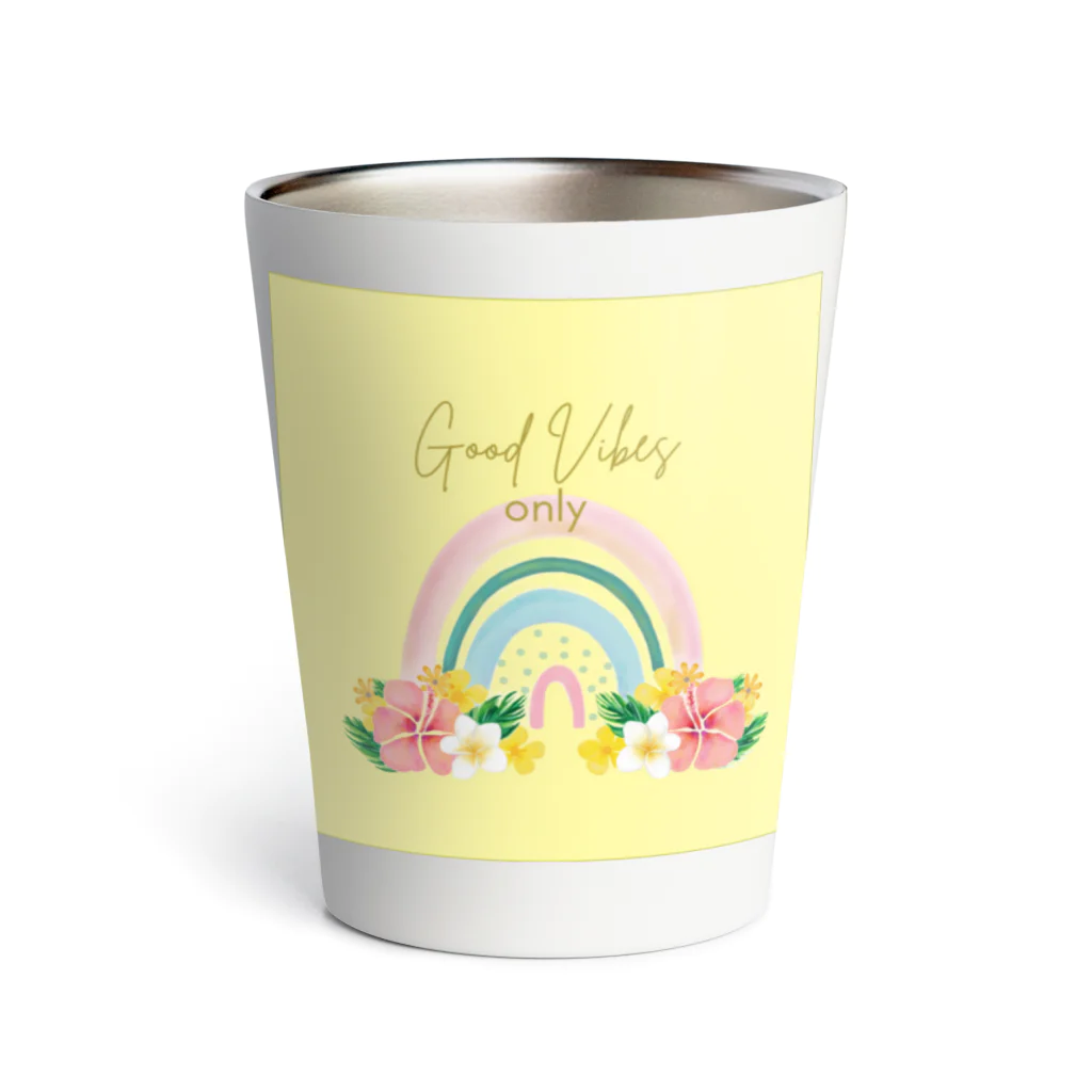 Aloha for AinaのRainbow_Good Vibes Only サーモタンブラー