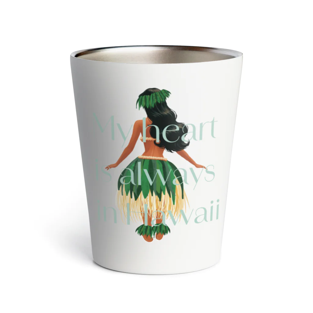 Maison Hula ParadisのMy Heart is Always in Hawaii Thermo Tumbler