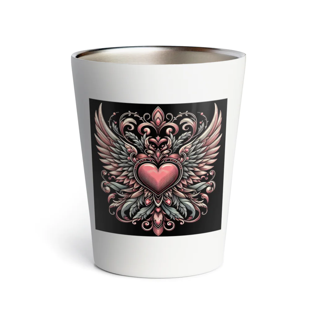 wワンダーワールドwのWING HEART001 Thermo Tumbler