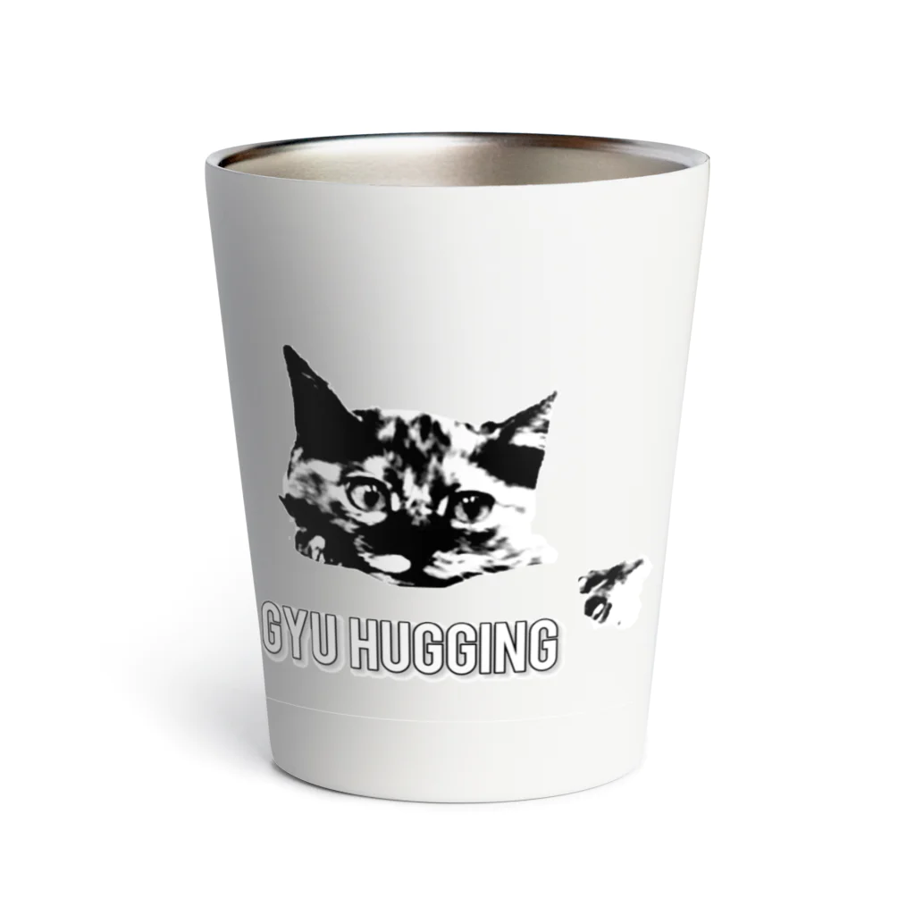 izuU shopのさび猫まさみのぎゅっとハグ Thermo Tumbler