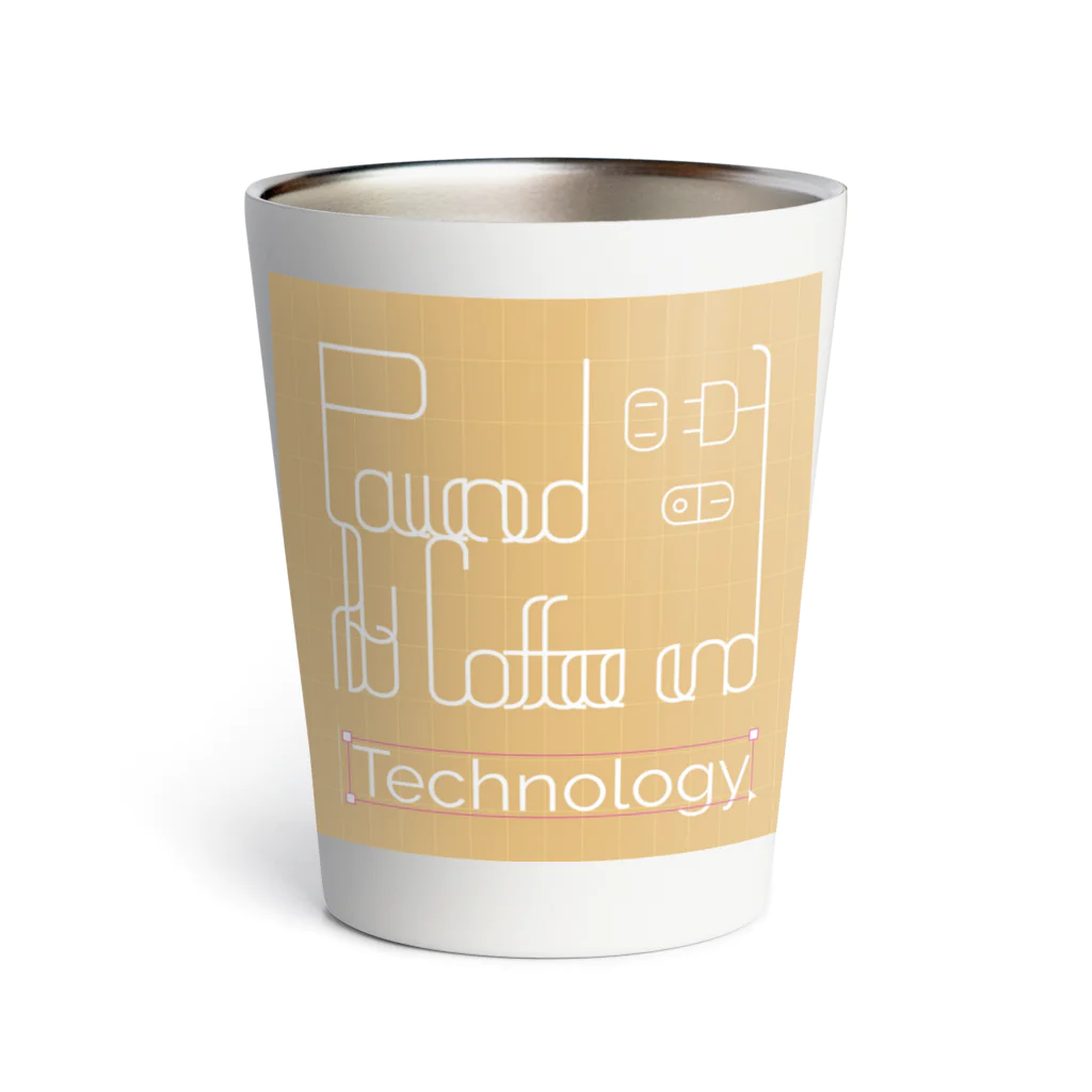 air_mousのPowered by Coffee and Technology Thermo Tumbler