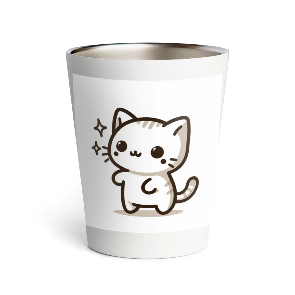 ayamomohidemiの可愛いねこちゃん Thermo Tumbler