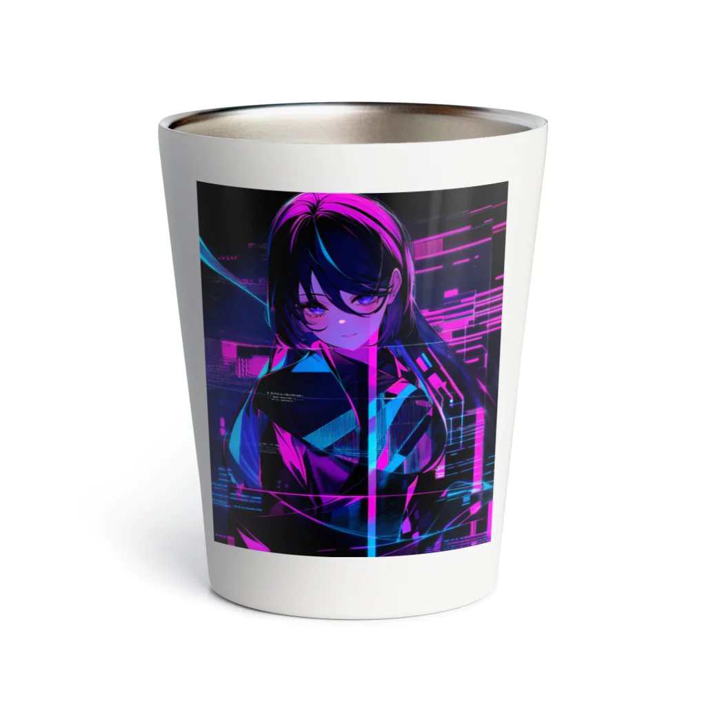 momonekokoのデジタルな世界に迷い込んだ少女 Thermo Tumbler