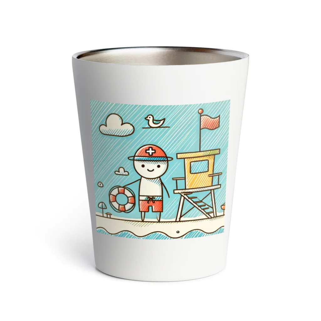 海の幸のライフガード Thermo Tumbler