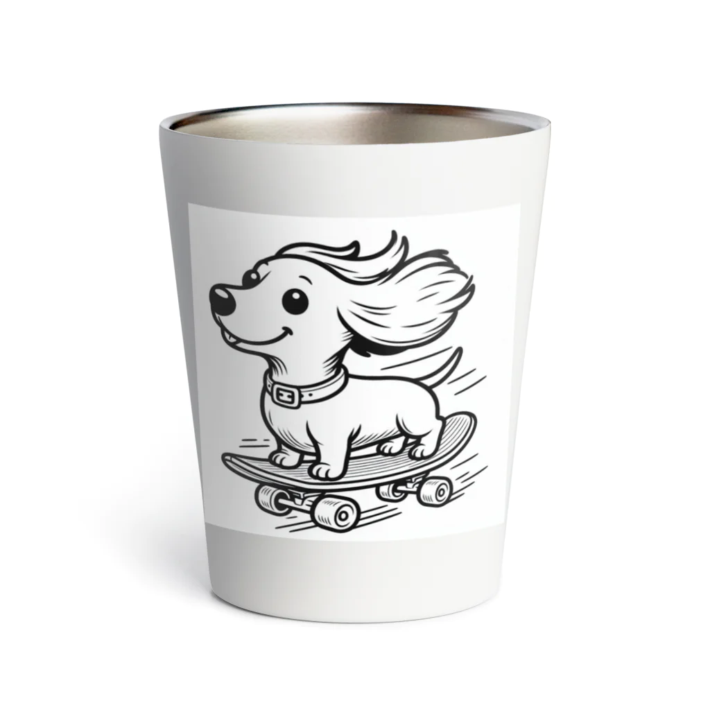 DOG is GOD のスケボー犬ライダー Thermo Tumbler