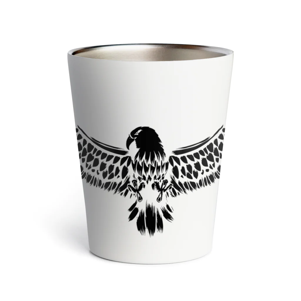 chicodeza by suzuriの鷲のシルエット Thermo Tumbler