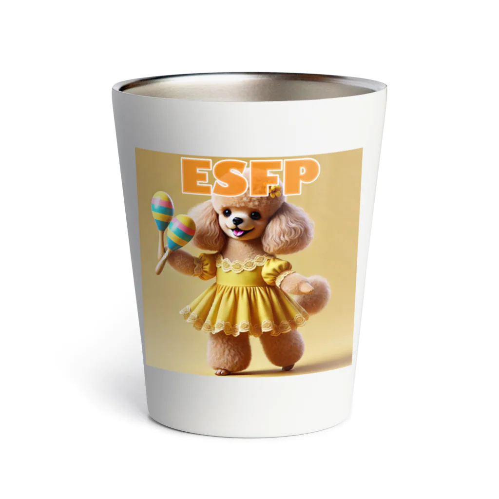 MsArtShopのESFPのトイプードル Thermo Tumbler