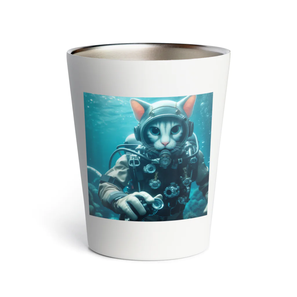 frogsystemの猫ダイバー Thermo Tumbler