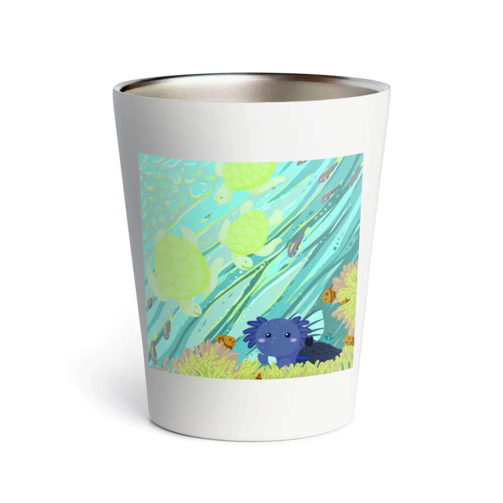 ariariartのBlue submarine【コラボ作品】 Thermo Tumbler