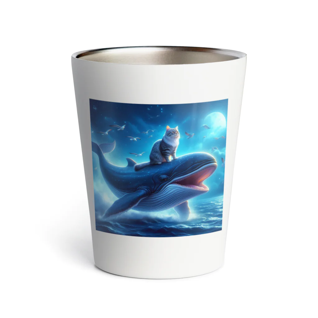 sarudoの猫と海 Thermo Tumbler