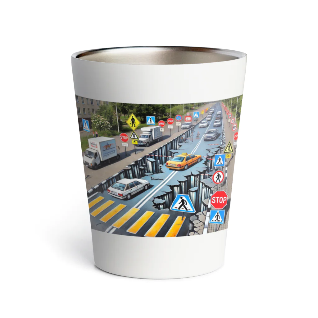 happiness_shopの事故のない未来へ Thermo Tumbler