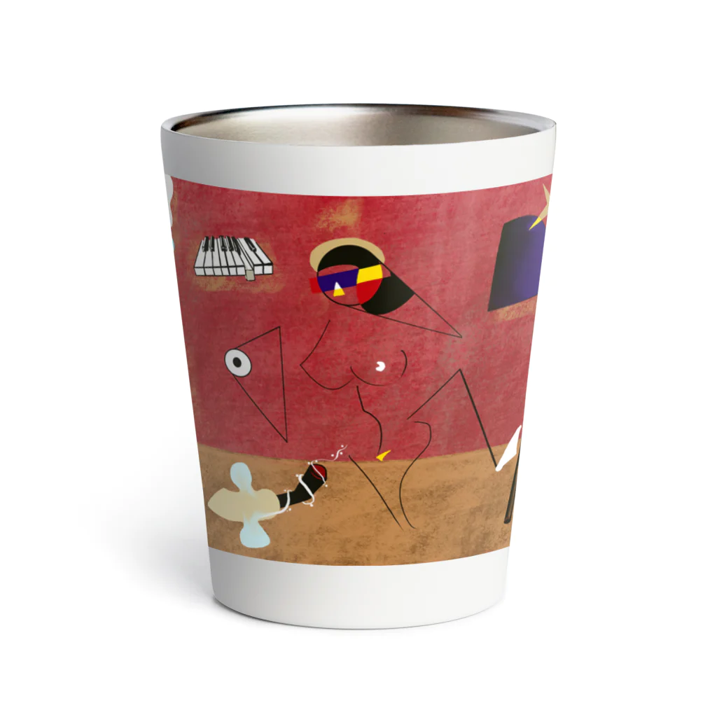 Yaguito🇯🇵🇪🇸の女、夜、部屋 Thermo Tumbler