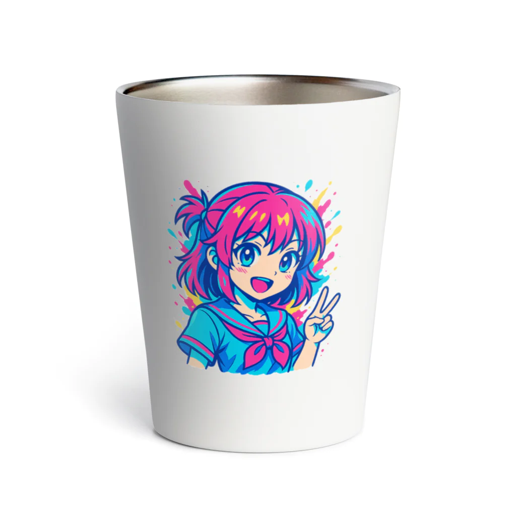alwayschigeの「ネオンヒロイン・エクスプレス」 Thermo Tumbler