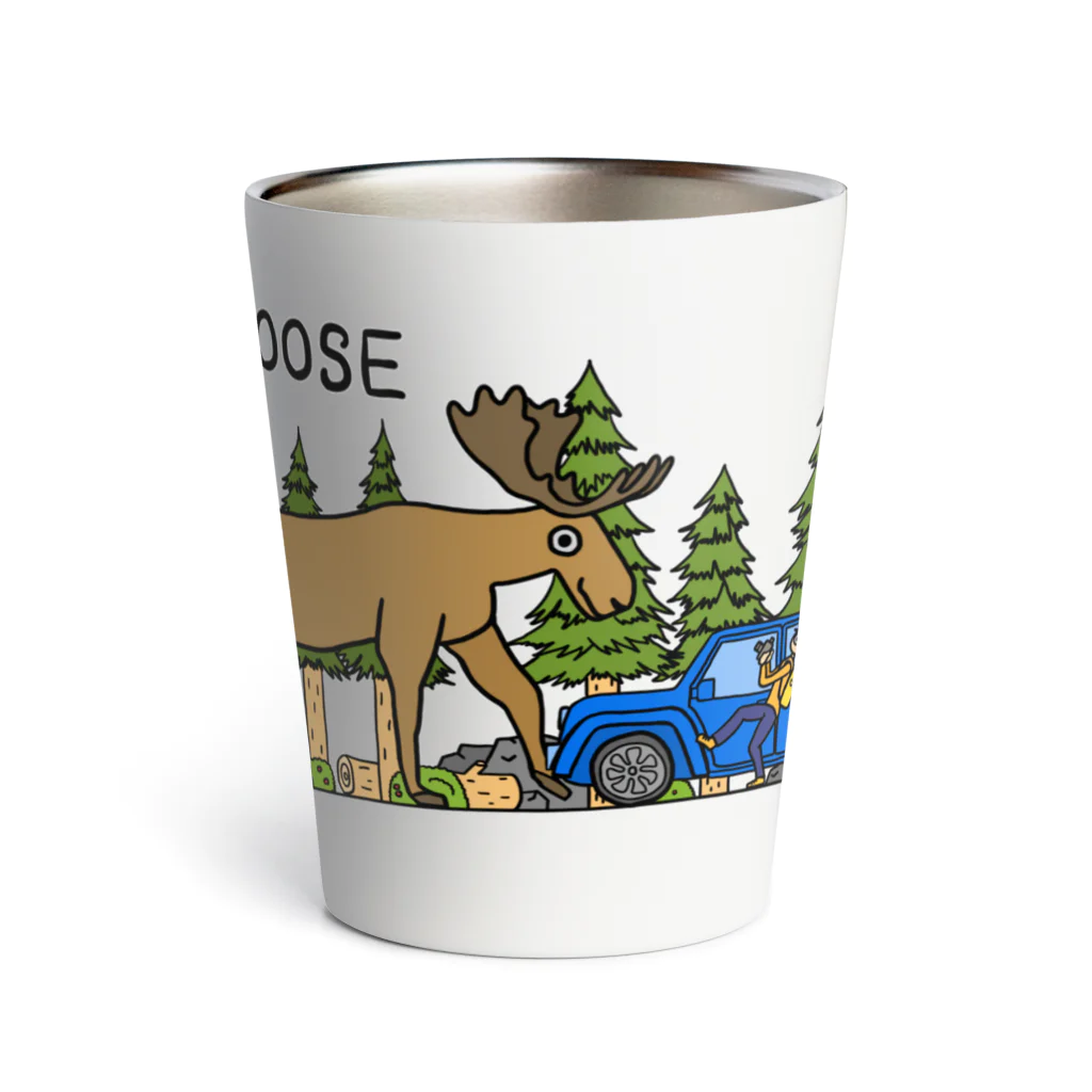 ataruno artのヘラジカ moose (カラー) Thermo Tumbler