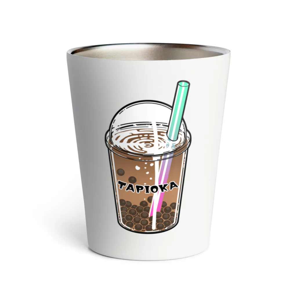 Cɐkeccooのタピオカマニア-ミルクティー Thermo Tumbler