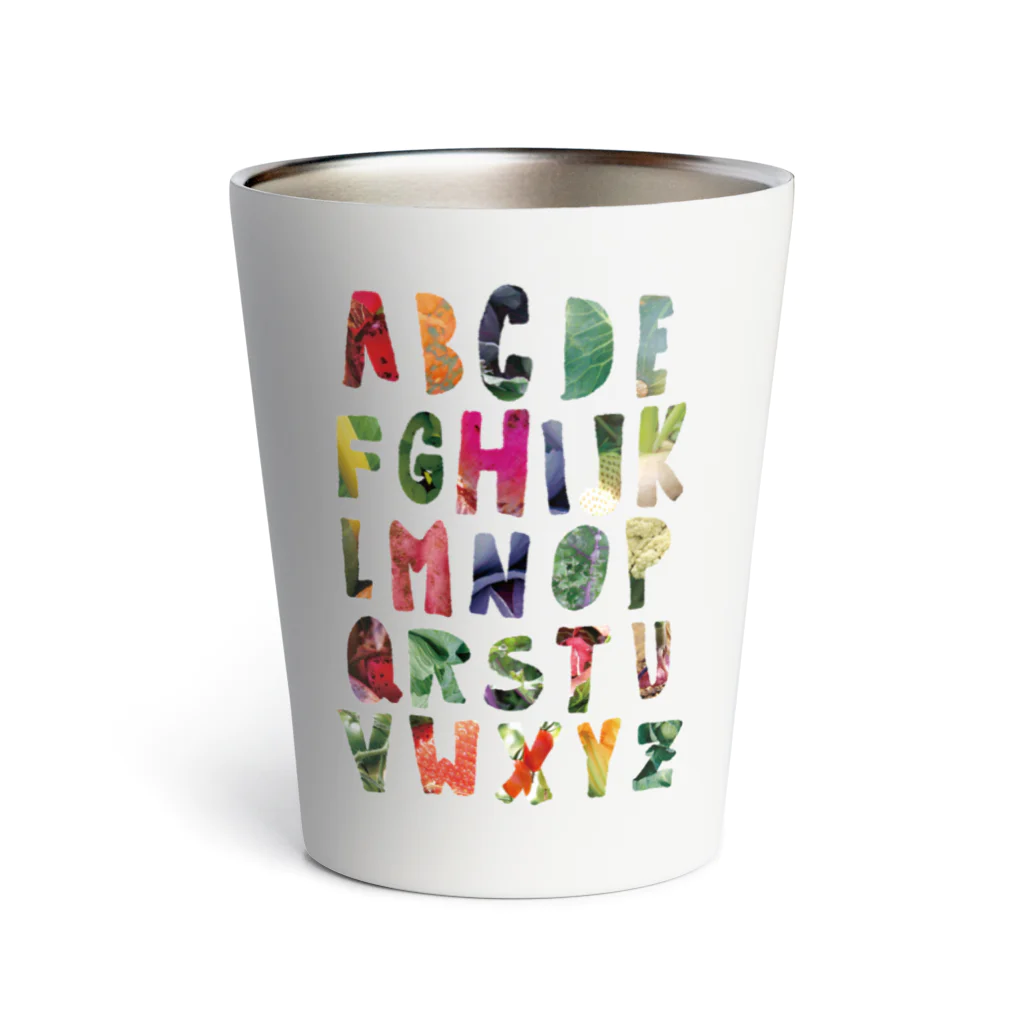 mya-mya=MIYA JUNKO's shop 02のAlphabet of Vegetables Thermo Tumbler