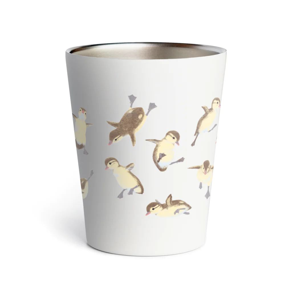 piro piro piccoloのjumping duckling Thermo Tumbler