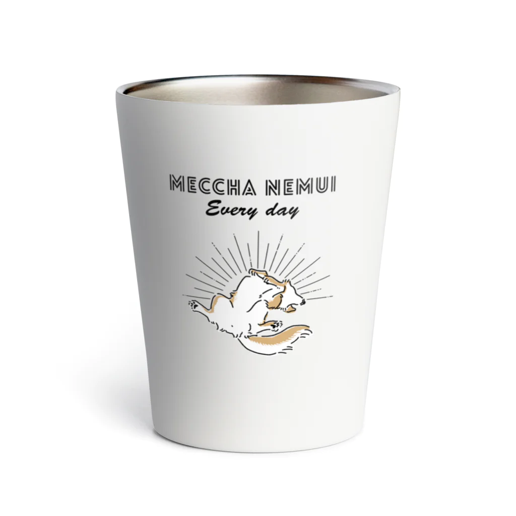 屋台 urukaのMECCHA NEMUI いぬ Thermo Tumbler