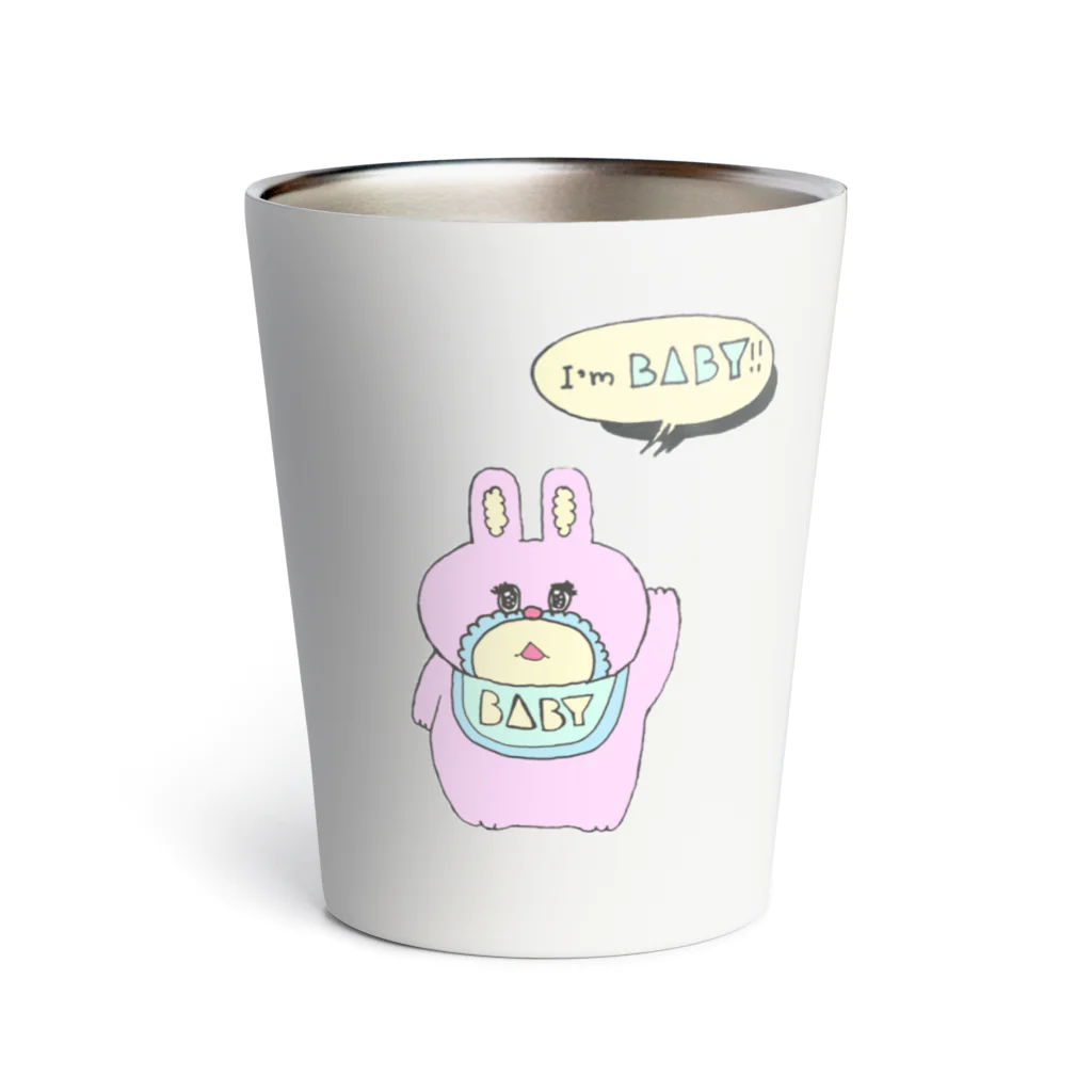 【Yuwiiの店】ゆぅぅぃーのうさBABY Thermo Tumbler