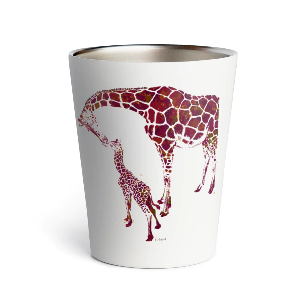 K.tskdのgiraffe  love Thermo Tumbler