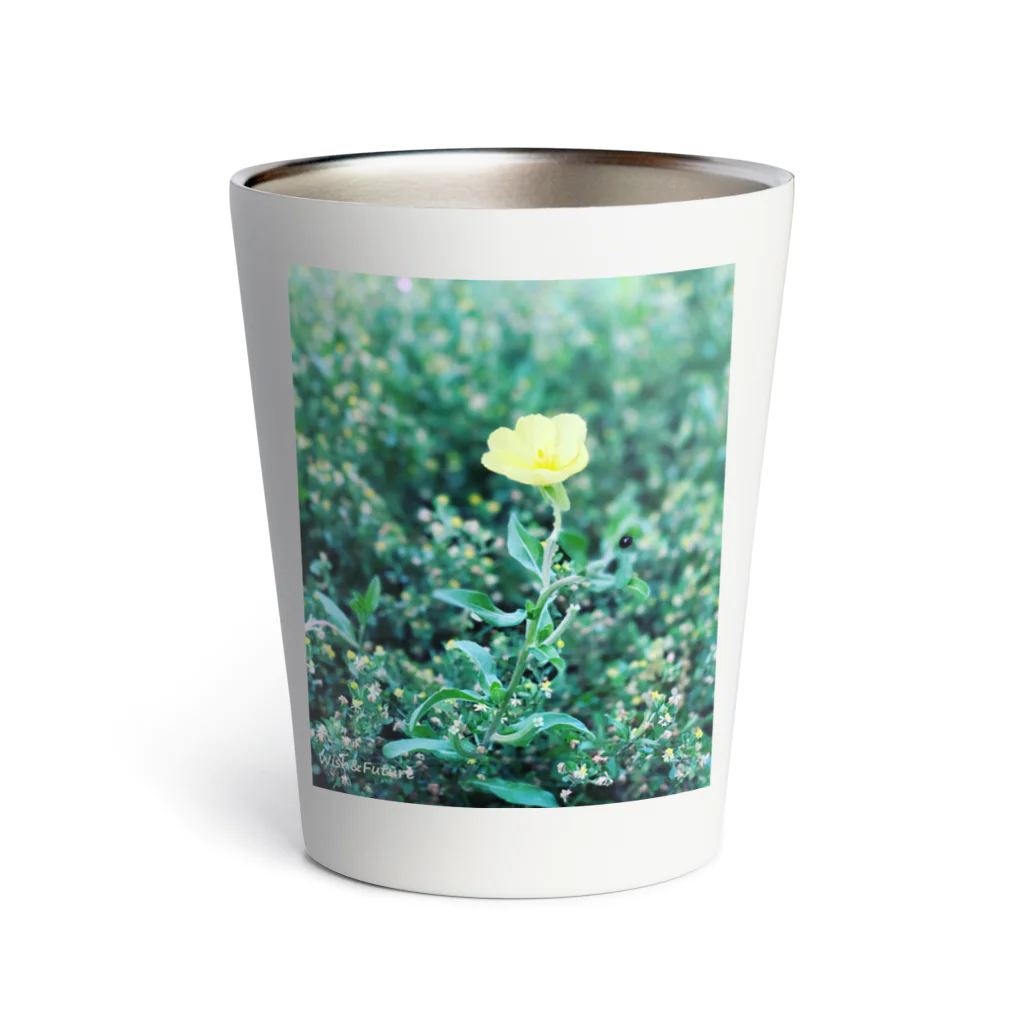 wish&futureの月見草 Thermo Tumbler