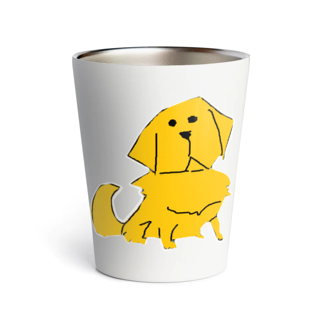 カカオのゴールデンレトリバー　犬 Thermo Tumbler