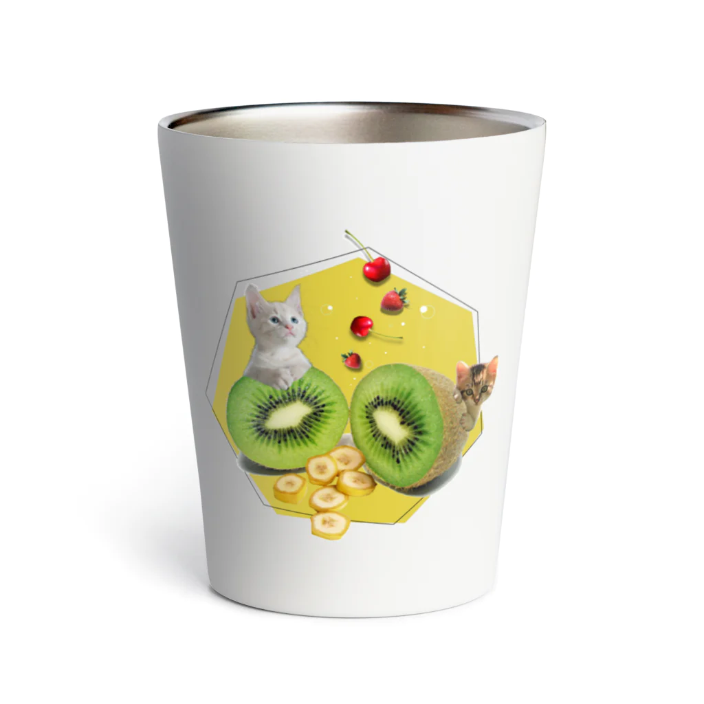 potetoaiのfruits&cat サーモタンブラー