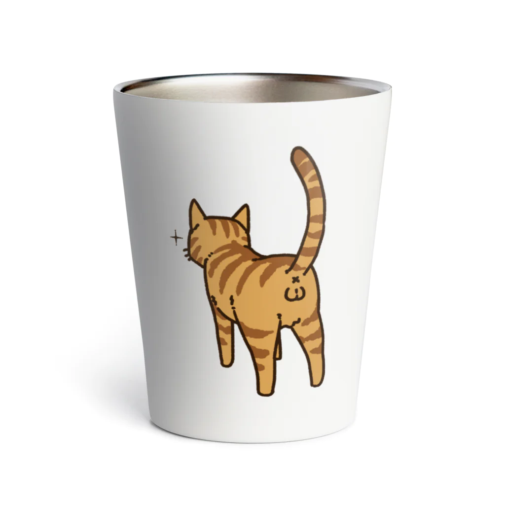 Riotoのねこけつω（茶トラ） Thermo Tumbler