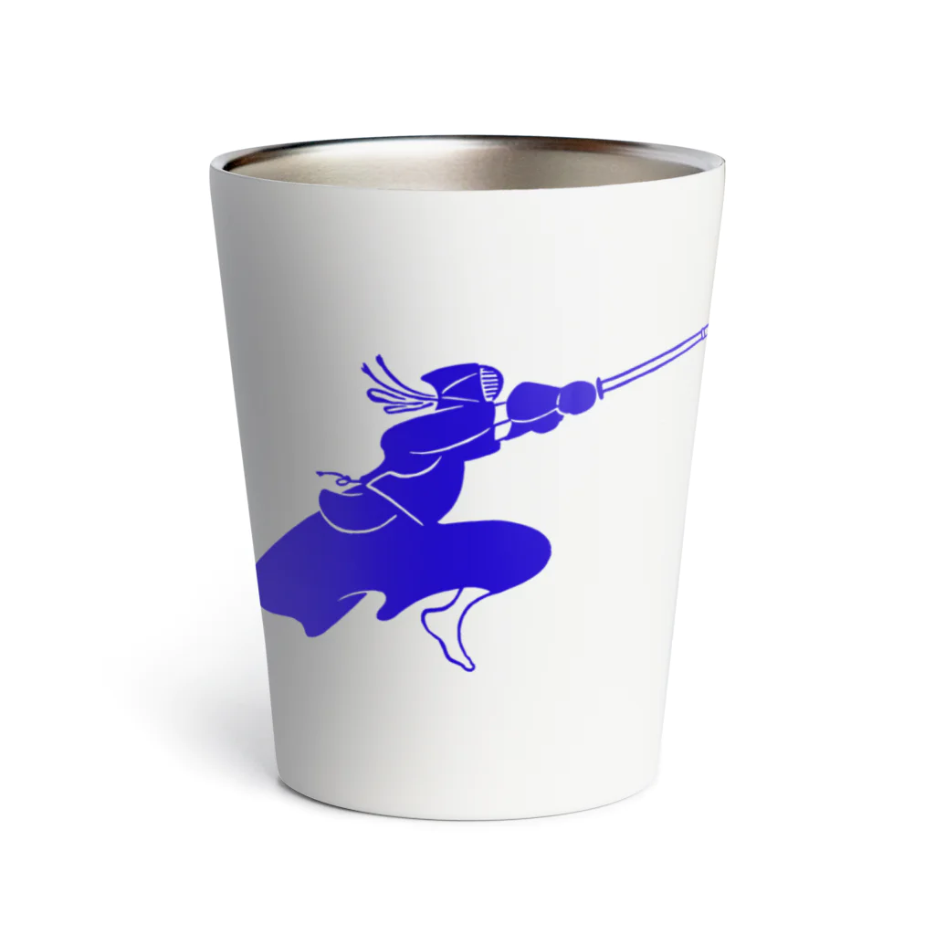 伊勢守 isenokami  剣道 x 日常  kendo inspired.のLife with Kendo (men blue) Thermo Tumbler