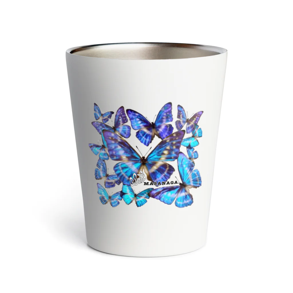 MASANAGA-zenshowのBlue butterfly🦋 Thermo Tumbler