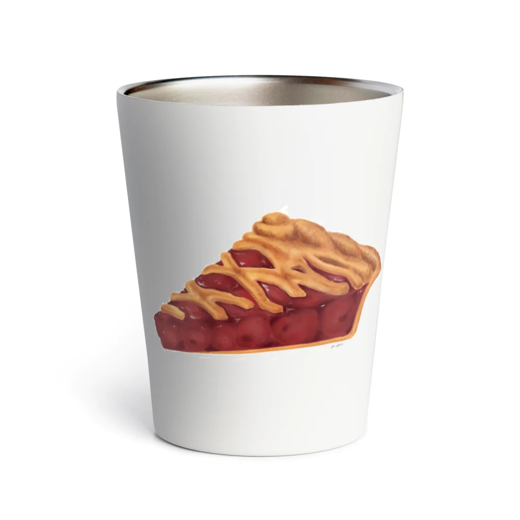 たべもの屋さんのCherry pie Thermo Tumbler