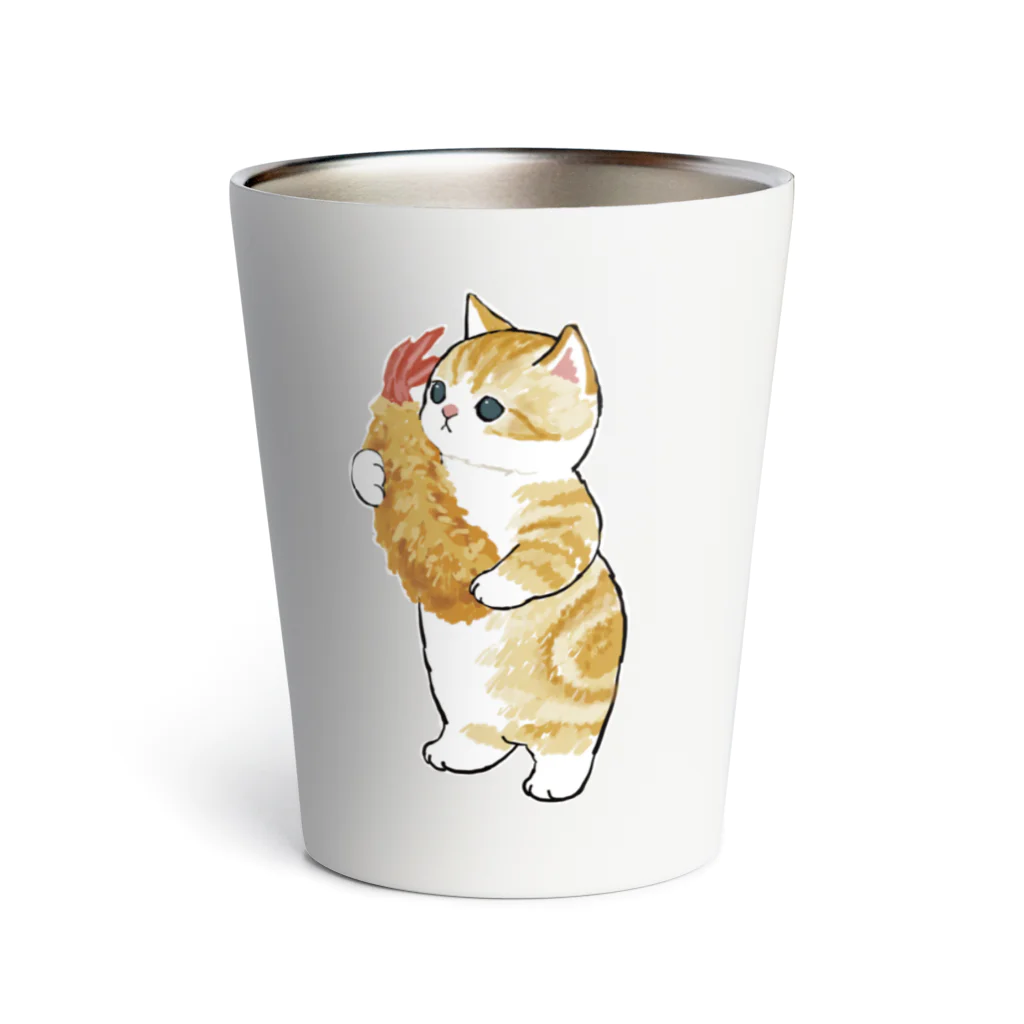 mofusandのえびふらいに恋するにゃん Thermo Tumbler